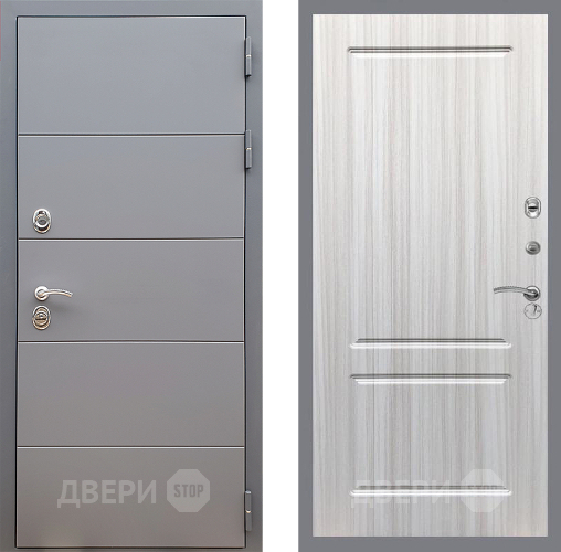 Дверь Стоп АРТ ГРАФИТ ФЛ-117 Сандал белый в Серпухове