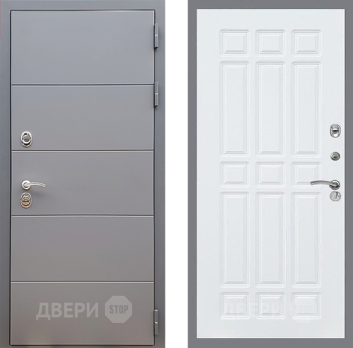 Дверь Стоп АРТ ГРАФИТ ФЛ-33 Силк Сноу в Серпухове