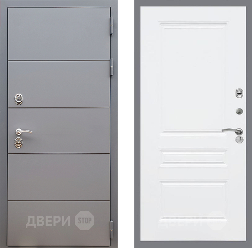 Дверь Стоп АРТ ГРАФИТ ФЛ-243 Силк Сноу в Серпухове