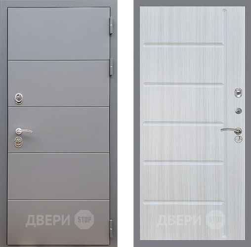 Дверь Стоп АРТ ГРАФИТ ФЛ-102 Сандал белый в Серпухове