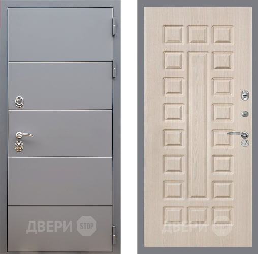 Дверь Стоп АРТ ГРАФИТ ФЛ-183 Беленый дуб в Серпухове