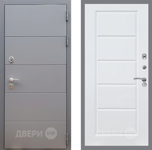 Дверь Стоп АРТ ГРАФИТ ФЛ-39 Силк Сноу в Серпухове