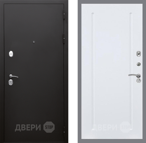 Дверь Стоп КЛАССИК Шагрень ФЛ-68 Силк Сноу в Серпухове