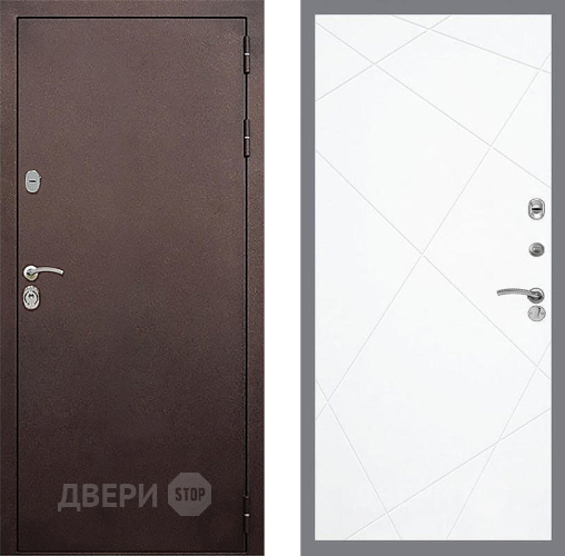 Входная металлическая Дверь Стоп КЛАССИК Медь ФЛ-291 Силк Сноу в Серпухове