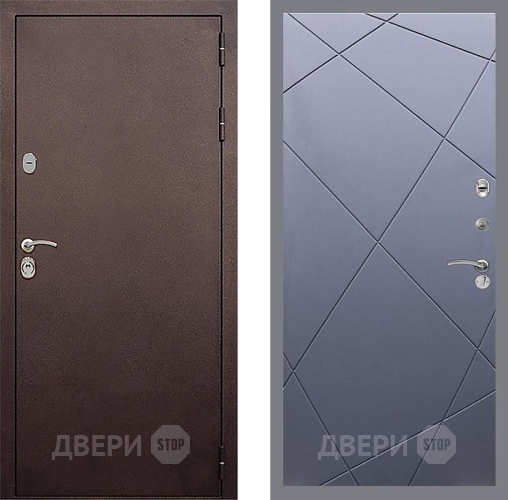Входная металлическая Дверь Стоп КЛАССИК Медь ФЛ-291 Силк титан в Серпухове
