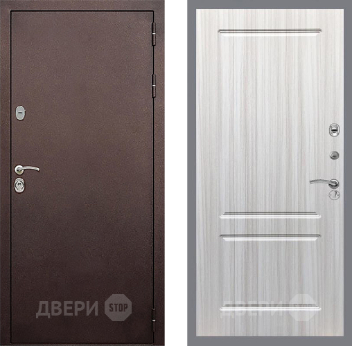 Входная металлическая Дверь Стоп КЛАССИК Медь ФЛ-117 Сандал белый в Серпухове