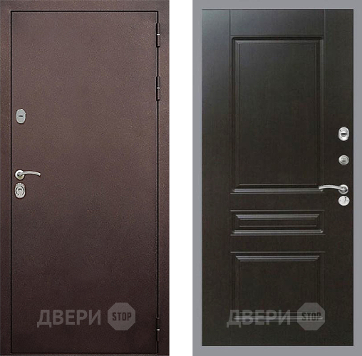 Входная металлическая Дверь Стоп КЛАССИК Медь ФЛ-243 Венге в Серпухове