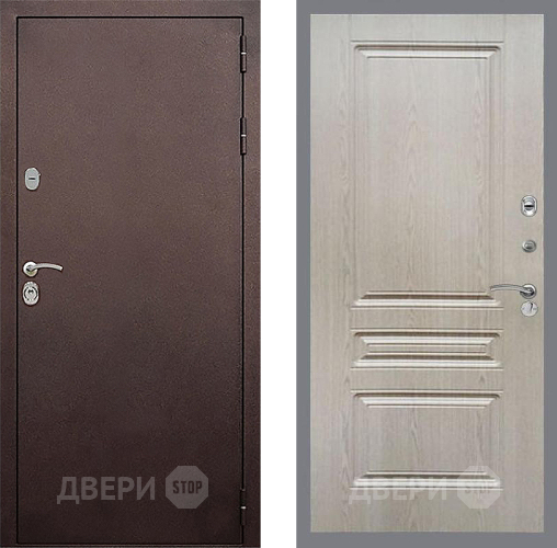 Дверь Стоп КЛАССИК Медь ФЛ-243 Беленый дуб в Серпухове