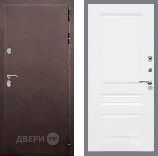 Дверь Стоп КЛАССИК Медь ФЛ-243 Силк Сноу в Серпухове