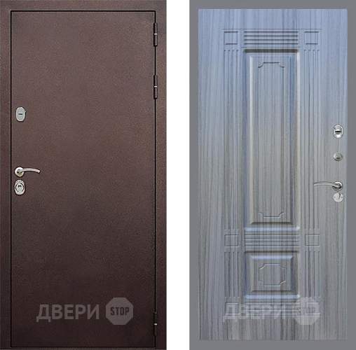 Дверь Стоп КЛАССИК Медь ФЛ-2 Сандал грей в Серпухове