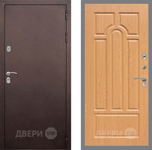 Дверь Стоп КЛАССИК Медь ФЛ-58 Дуб в Серпухове