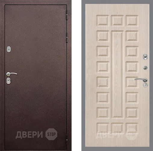 Дверь Стоп КЛАССИК Медь ФЛ-183 Беленый дуб в Серпухове
