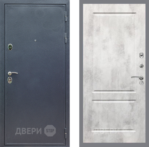 Входная металлическая Дверь Стоп СИЛЬВЕР ФЛ-117 Бетон светлый в Серпухове