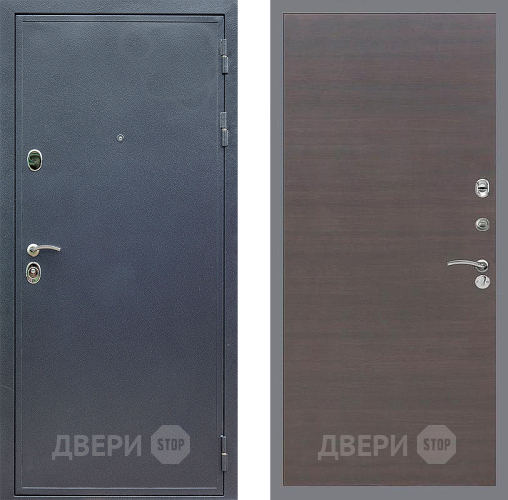 Входная металлическая Дверь Стоп СИЛЬВЕР Гладкая венге поперечный в Серпухове