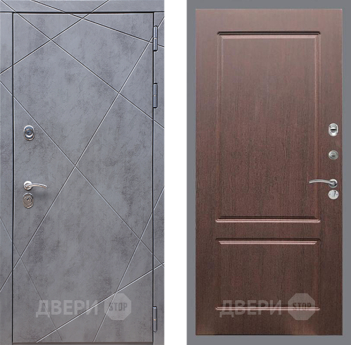 Входная металлическая Дверь Стоп Лучи ФЛ-117 Орех премиум в Серпухове