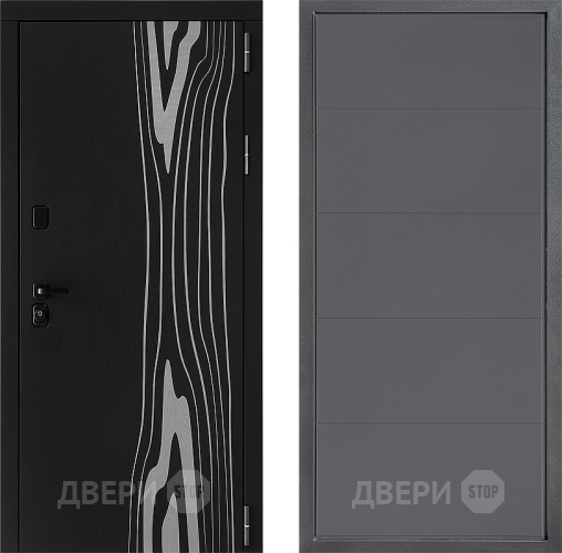 Входная металлическая Дверь Дверной континент ДК-12 ФЛ-649 Графит софт в Серпухове