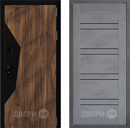 Входная металлическая Дверь Дверной континент ДК-11 ФЛ-49 Бетон серый в Серпухове
