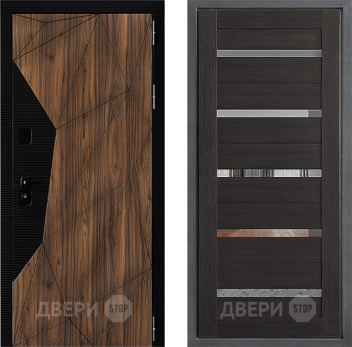 Входная металлическая Дверь Дверной континент ДК-11 ФЛ-47 Венге в Серпухове