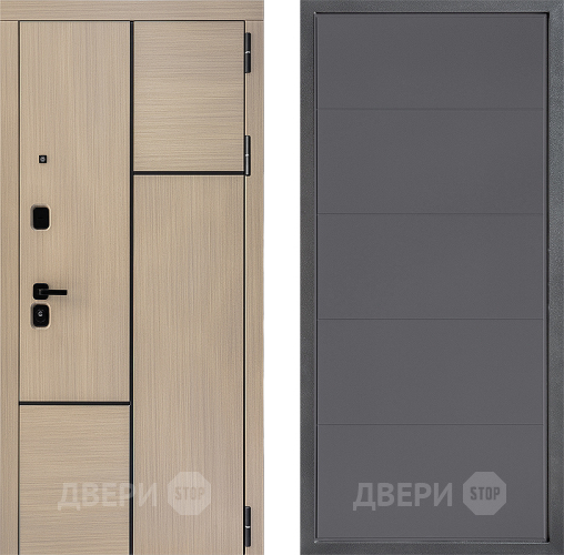 Входная металлическая Дверь Дверной континент ДК-14 ФЛ-649 Графит софт в Серпухове