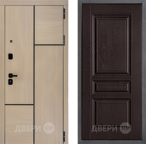 Входная металлическая Дверь Дверной континент ДК-14 ФЛ-243 Дуб шоколадный в Серпухове