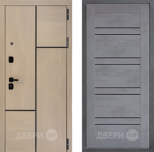 Дверь Дверной континент ДК-14 ФЛ-49 Бетон серый в Серпухове