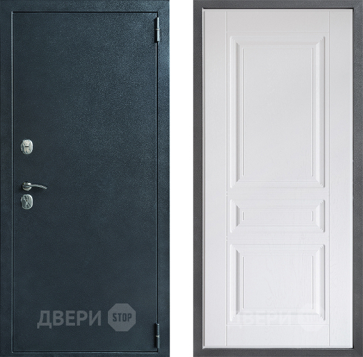 Входная металлическая Дверь Дверной континент ДК-70 Дизайн ФЛ-243 Альберо Браш серебро в Серпухове