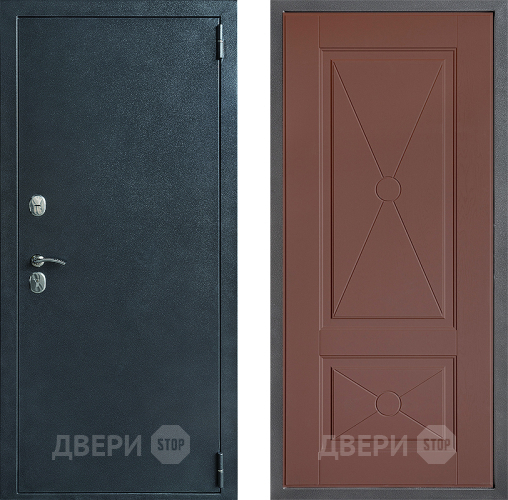 Входная металлическая Дверь Дверной континент ДК-70 Дизайн ФЛ-617 Ясень шоколадный в Серпухове