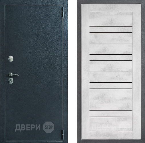 Дверь Дверной континент ДК-70 Дизайн ФЛ-49 Бетон снежный в Серпухове