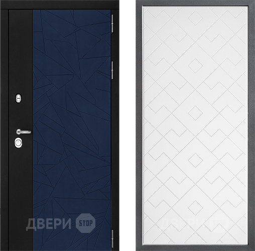 Входная металлическая Дверь Дверной континент ДК-9 ФЛ-Тиффани Белый софт в Серпухове
