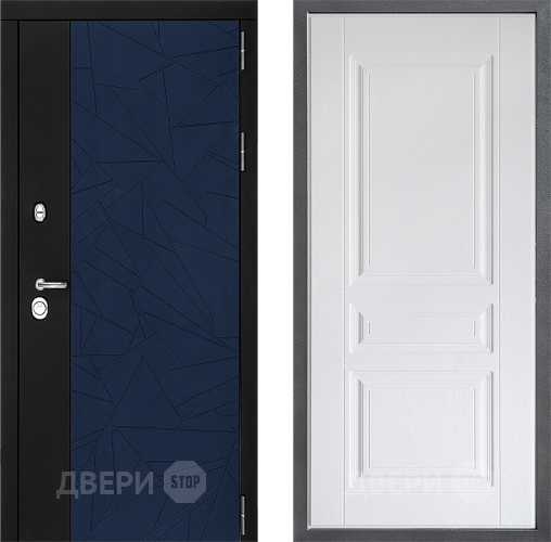 Входная металлическая Дверь Дверной континент ДК-9 ФЛ-243 Альберо Браш серебро в Серпухове