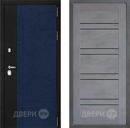 Дверь Дверной континент ДК-9 ФЛ-49 Бетон серый в Серпухове