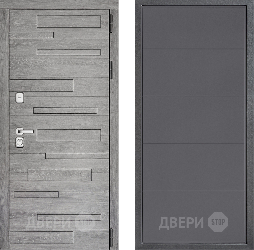 Входная металлическая Дверь Дверной континент ДК-10 ФЛ-649 Графит софт в Серпухове