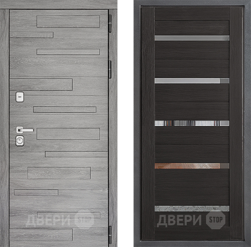 Входная металлическая Дверь Дверной континент ДК-10 ФЛ-47 Венге в Серпухове