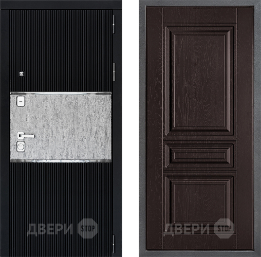 Входная металлическая Дверь Дверной континент ДК-13 ФЛ-243 Дуб шоколадный в Серпухове