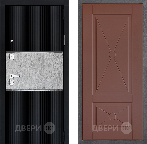 Входная металлическая Дверь Дверной континент ДК-13 ФЛ-617 Ясень шоколадный в Серпухове