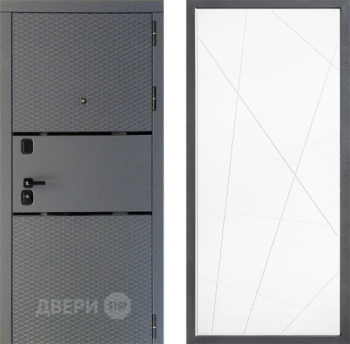 Дверь Дверной континент Диамант Дизайн ФЛ-655 Белый софт в Серпухове