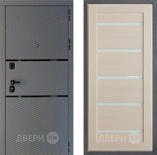 Входная металлическая Дверь Дверной континент Диамант Дизайн ФЛ-47 Капучино в Серпухове