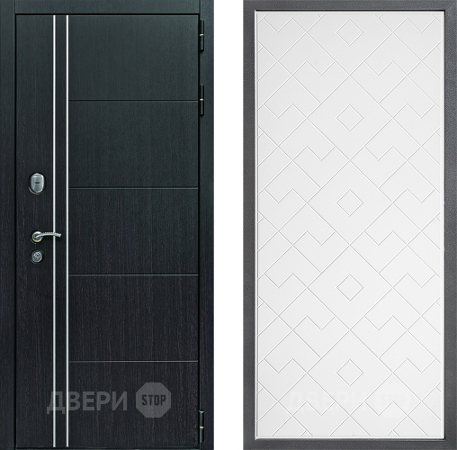 Входная металлическая Дверь Дверной континент Теплолюкс Дизайн ФЛ-Тиффани Белый софт в Серпухове