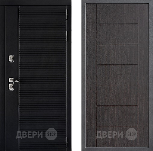 Входная металлическая Дверь Дверной континент ДК-1 ФЛ-Лайн Венге в Серпухове