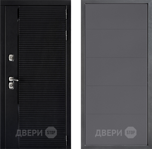 Входная металлическая Дверь Дверной континент ДК-1 ФЛ-649 Графит софт в Серпухове