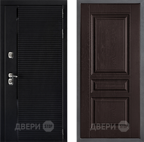 Входная металлическая Дверь Дверной континент ДК-1 ФЛ-243 Дуб шоколадный в Серпухове