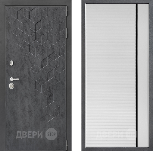 Дверь Дверной континент ДК-3/713 ФЛ-757 Черное Стекло Софт милк в Серпухове