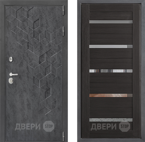 Входная металлическая Дверь Дверной континент ДК-3/713 ФЛ-47 Венге в Серпухове