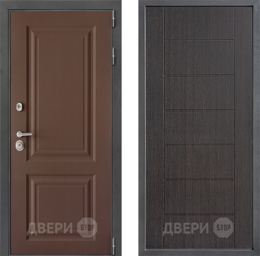 Входная металлическая Дверь Дверной континент ДК-3/729 ФЛ-Лайн Венге в Серпухове