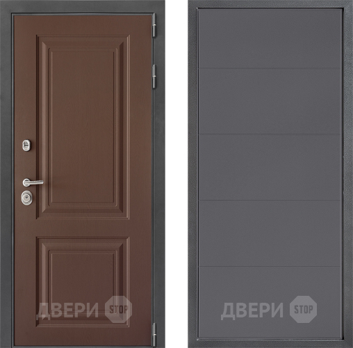 Входная металлическая Дверь Дверной континент ДК-3/729 ФЛ-649 Графит софт в Серпухове