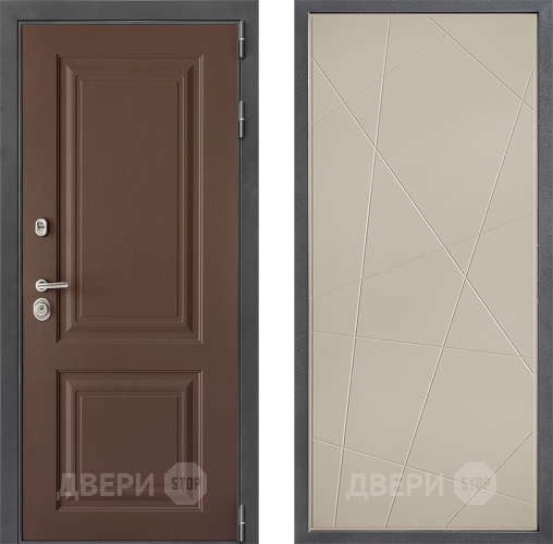 Входная металлическая Дверь Дверной континент ДК-3/729 ФЛ-655 Капучино в Серпухове