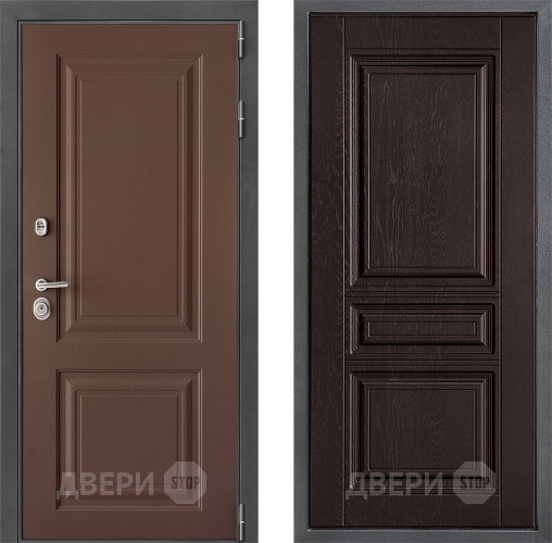 Входная металлическая Дверь Дверной континент ДК-3/729 ФЛ-243 Дуб шоколадный в Серпухове