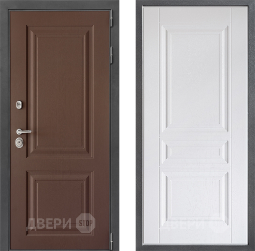 Дверь Дверной континент ДК-3/729 ФЛ-243 Альберо Браш серебро в Серпухове
