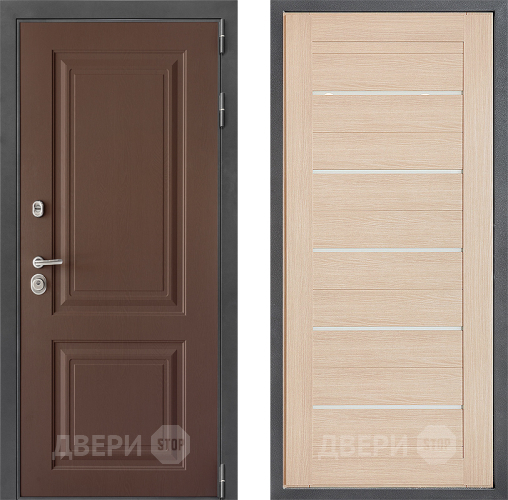 Входная металлическая Дверь Дверной континент ДК-3/729 ФЛ-46 Капучино в Серпухове