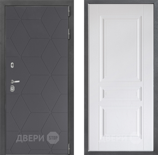 Дверь Дверной континент ДК-3/744 ФЛ-243 Альберо Браш серебро в Серпухове